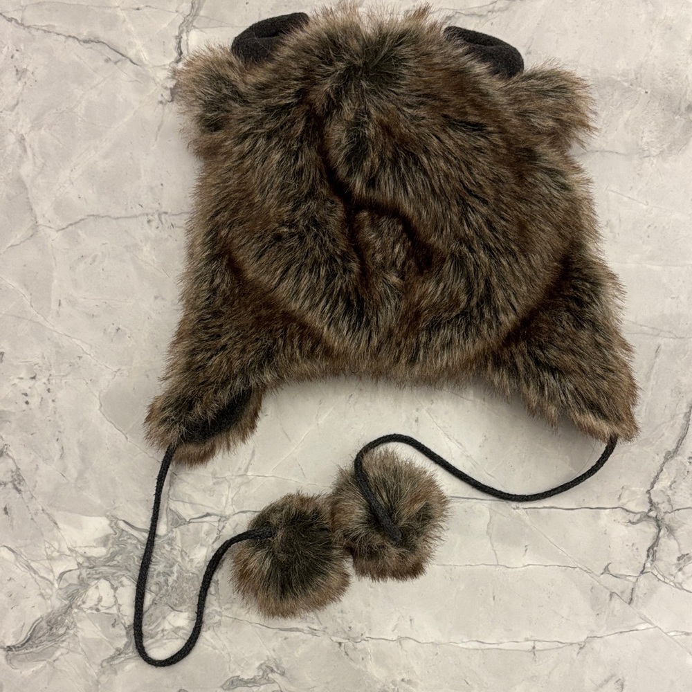 Adorable Faux Fur Bear Hat for Kids